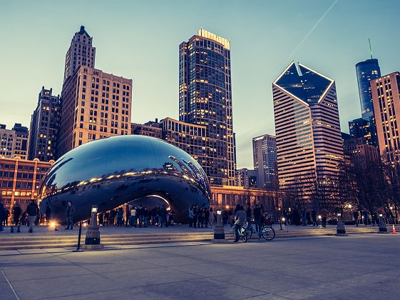 Cloud Gate, Millenium Park à Chicago - Etats Unis