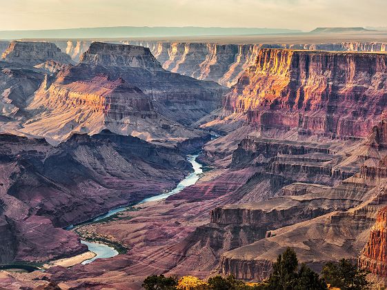 Arizona - Vue aérienne du "Grand Canyon National Park"