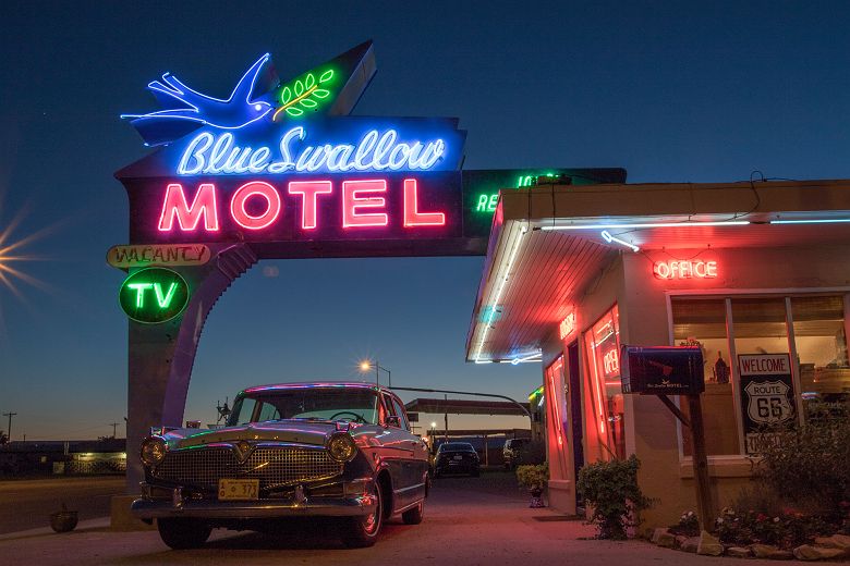 Blue swallow motel - Tucumcari @New Mexico True