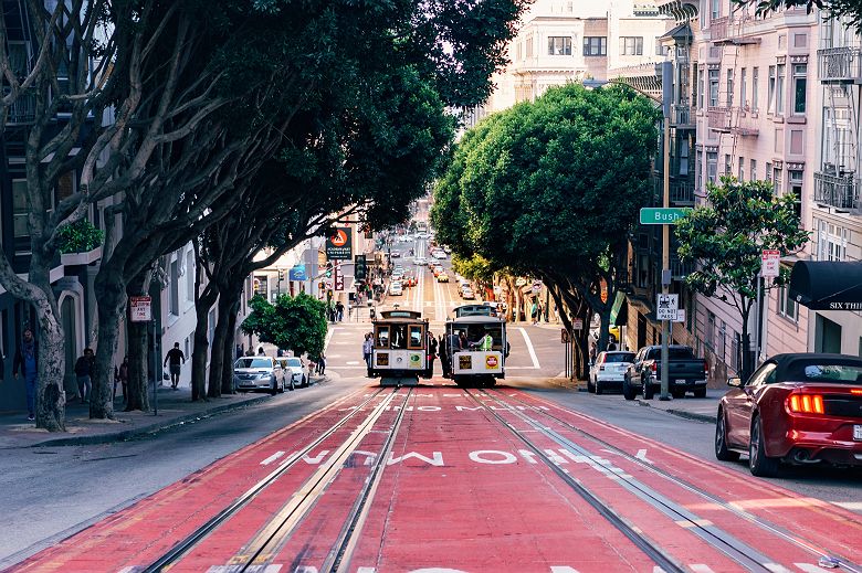 Tram de Powell Street, San Francisco - Etats-Unis