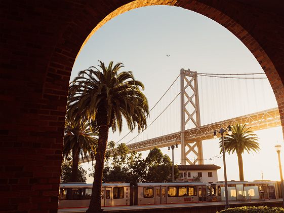 Vue sur le pont de San Francisco