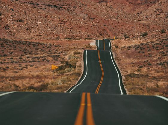 Route au coeur des paysages de Moab