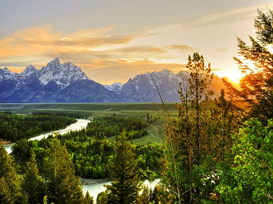 Parc National de Grand Teton - Vue sur la rivière "Snake"