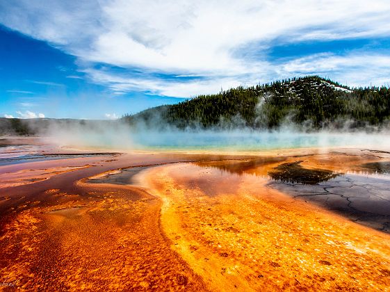 Source chaude du parc de Yellowstone - Wyoming, Etats-Unis