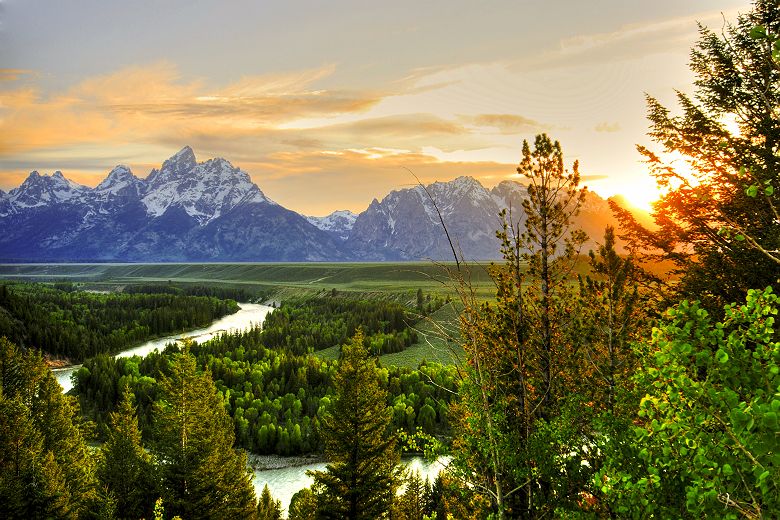 Parc National de Grand Teton - Vue sur la rivière "Snake"