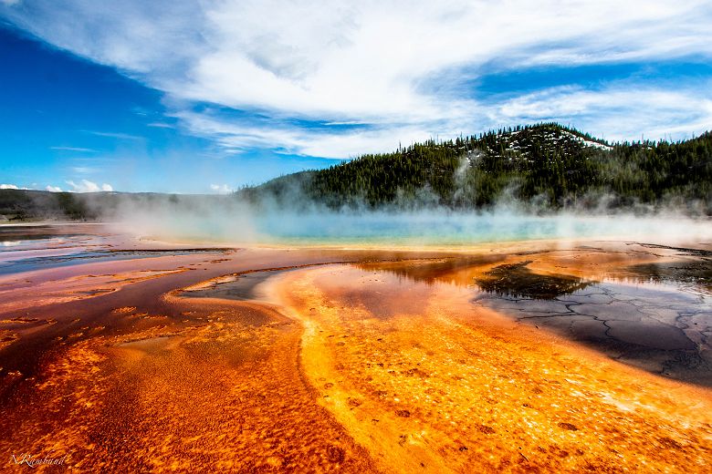 Source chaude du parc de Yellowstone - Wyoming, Etats-Unis