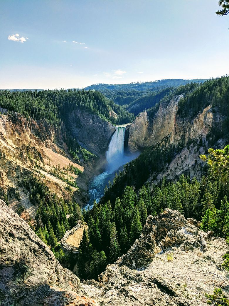 Cascade du parc national de Yellowstone - Wyoming, Etats-Unis