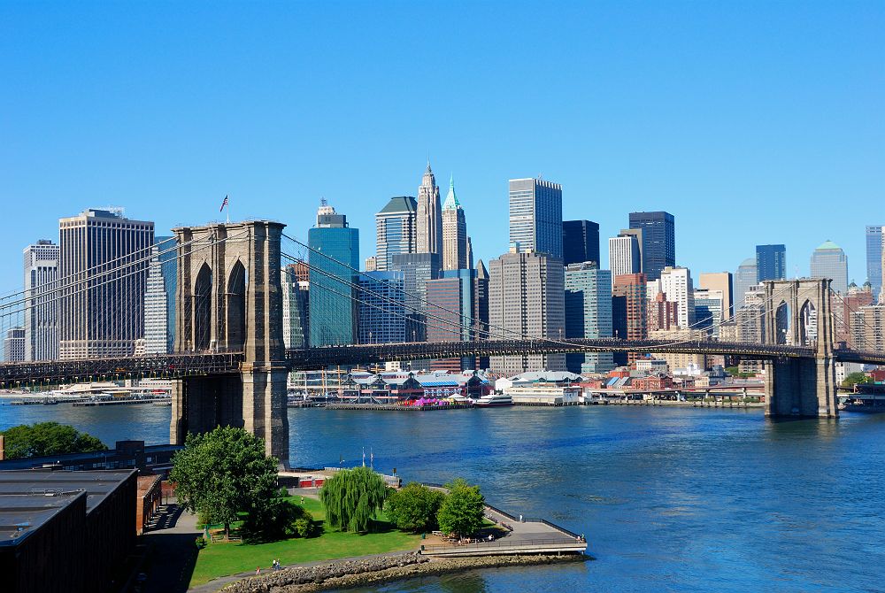 New York et le Brooklyn Bridge aux Etats Unis