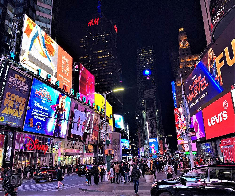 Times Square New York de nuit 