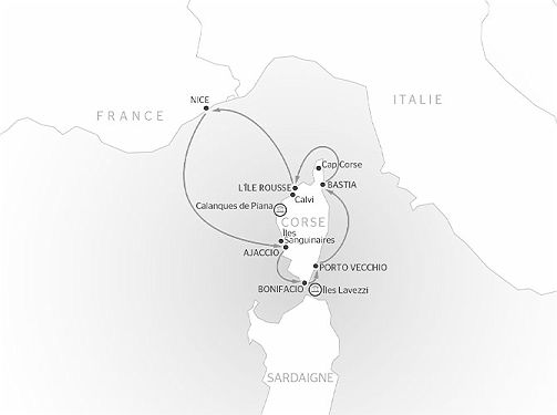 Carte Corse Fragment de Beauté