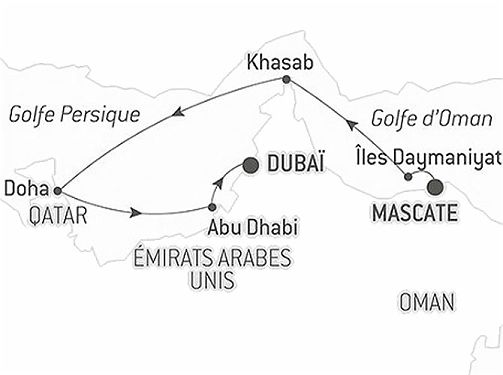 Carte Bedouins des Mers