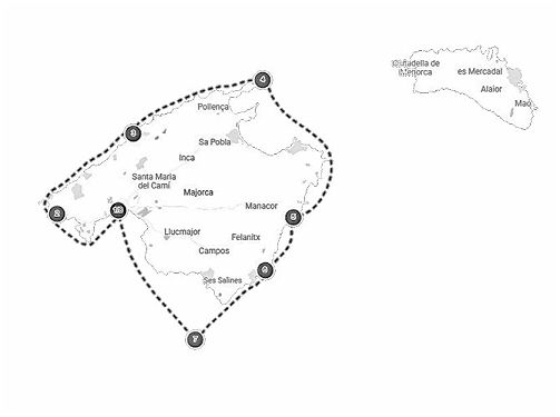 Carte Calanques de Majorque