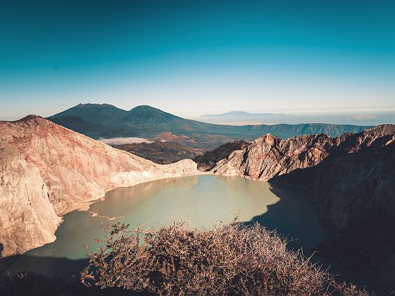 Cratère du volcan Kawah Ijen, Java - Indonésie