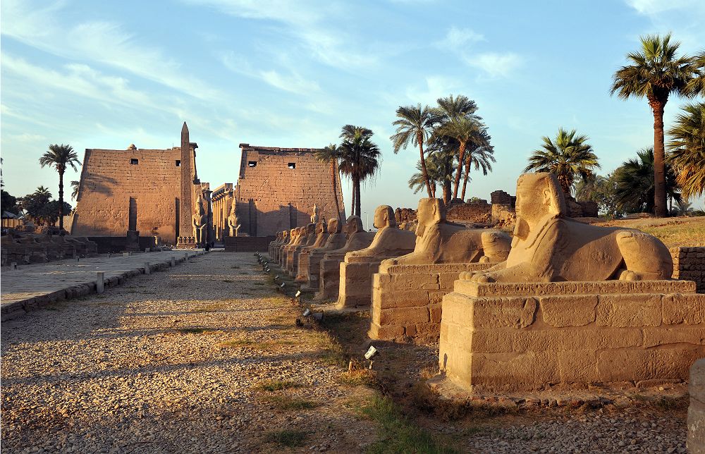 Avenue des sphinx à Louxor - Egypte