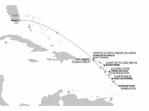 Carte Caraibes en Famille