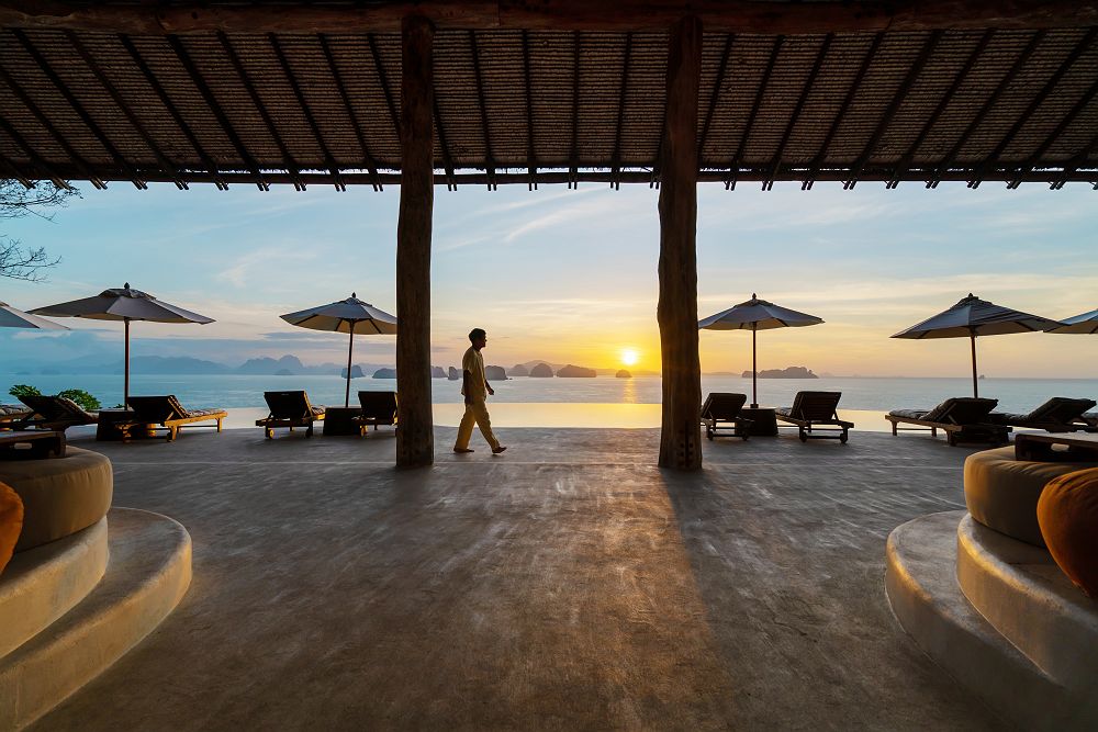 Six Senses Yao Noi - sunrise view from the hilltop