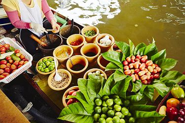 Thaïlande - Marché flottant à Bangkok 