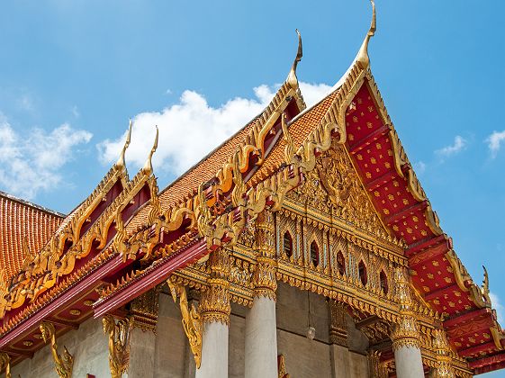 Thaïlande - Façade du temple Wat Benchamabophit à Bangkok