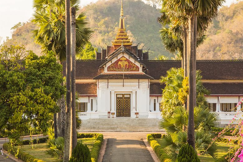 Laos - Façade du Palais-Musée royal à Luang Prabang