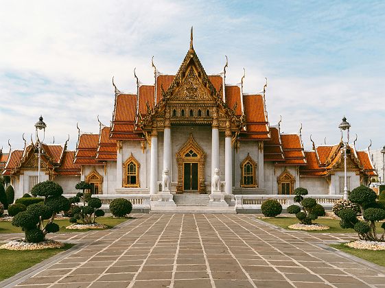 Le temple de marbre à Bangkok - Thaïlande