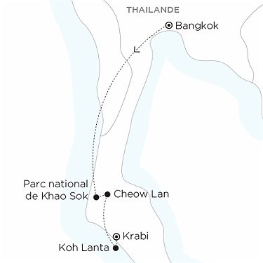 Carte THAILANDE il était une fois l'aventure