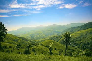 Paysage de montagne au Costa Rica