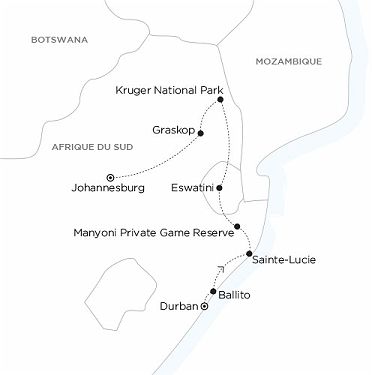 Carte programme - Les Grandes Réserves, de Royaumes en Savanes