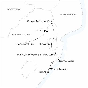 itineraire du voyage