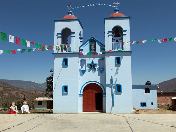 Eglise dans la vallée d'Oaxaca au Mexique
