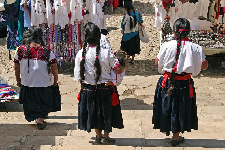 3 femmes à San Cristobal de las Casas au Mexique