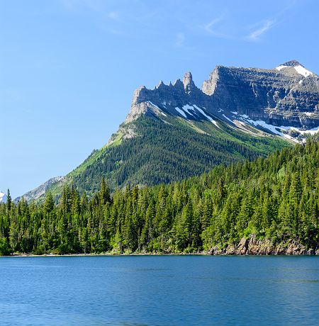 Etats-Unis - Traversée en bateau du parc national de Waterton Lakes au Canada vers le parc national de Glacier au Montana