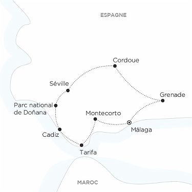 Carte Espagne Andalucia