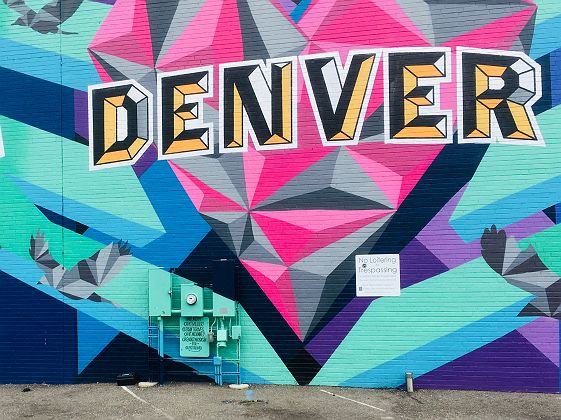 Street Art en centre-ville de Denver, Colorado