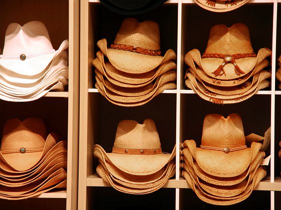 Chapeaux de Cowboy au Texas, Etats Unis