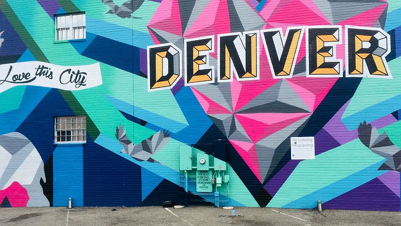 Street Art en centre-ville de Denver, Colorado