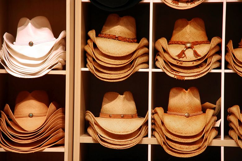 Chapeaux de Cowboy au Texas, Etats Unis