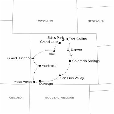 carte Colorado : Mythes et légendes du Far West