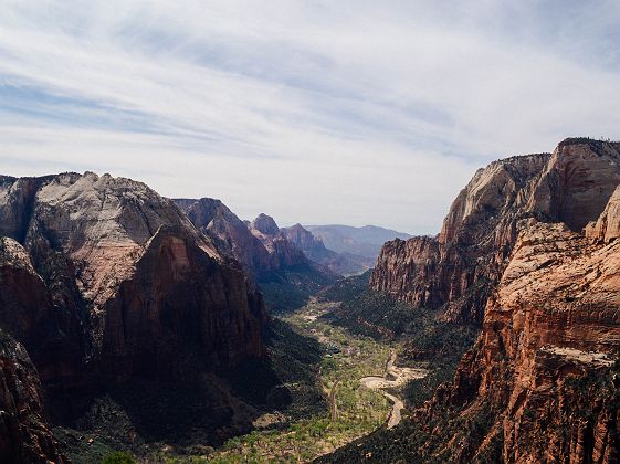 Vue sur le parc national de Zion, Utah