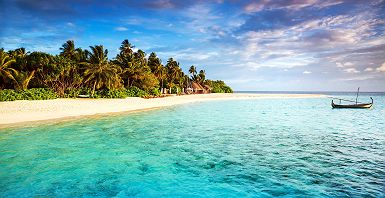 Ile paradisiaque aux Maldives
