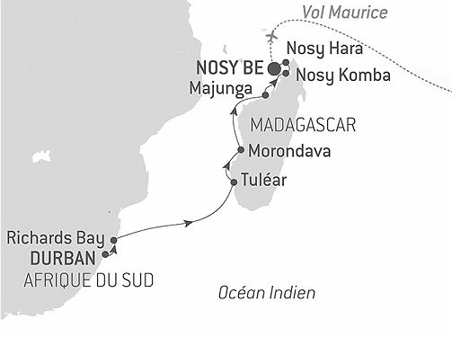 Carte Océan Indien  Continent d’eau et de vie