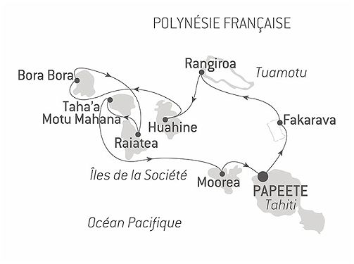 Carte A Bord du Paul Gauguin