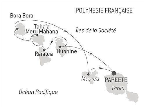 Carte Sous le Vent des Iles