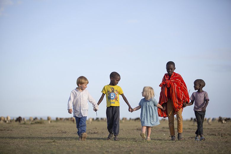 Asilia Encounter Mara Camp - rencontre avec des enfants masaï