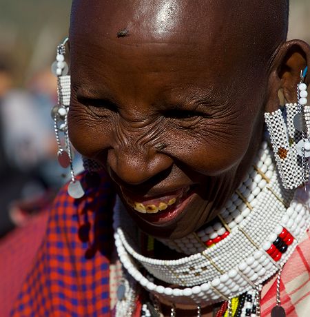 Portrait d'une femme masaï
