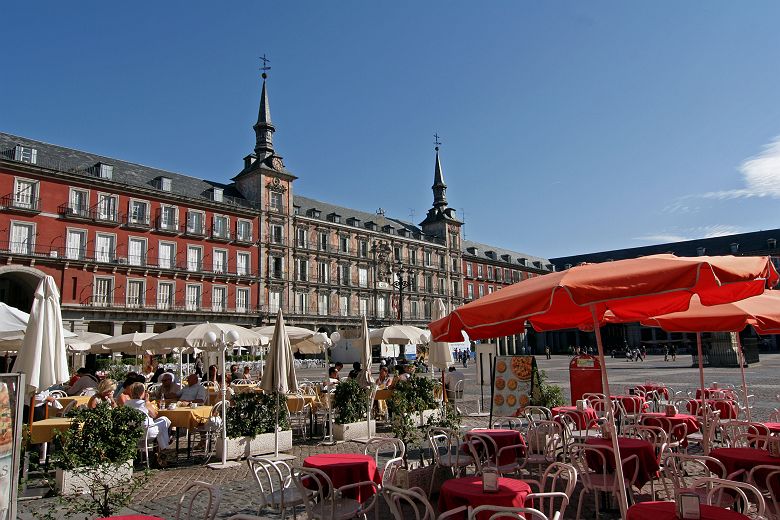 La Plaza Mayor à Madrid - Espagne