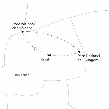 Carte Rwanda romantisme collines