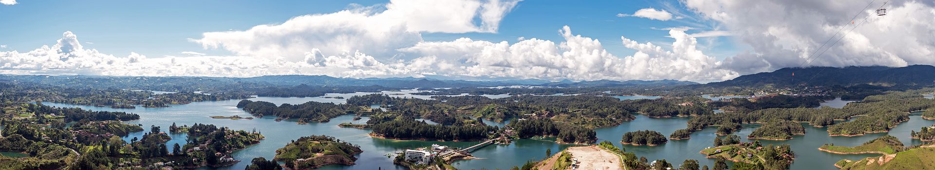 Panorama de Guatapé en Colombie