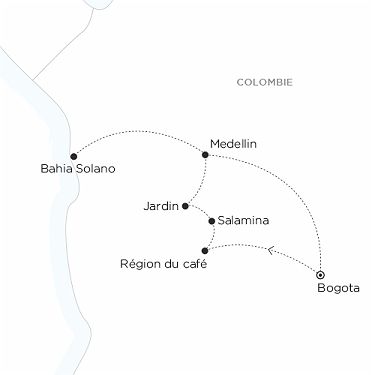 Carte COLOMBIE loin des clichés