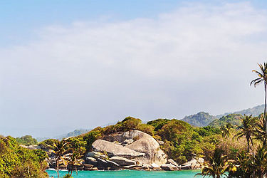 Plage dans la parc de Tayrona