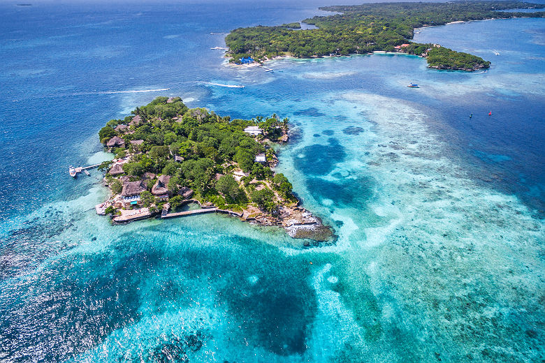 Colombie - Vue sur l'île del Rosario à Carthagène des Indes